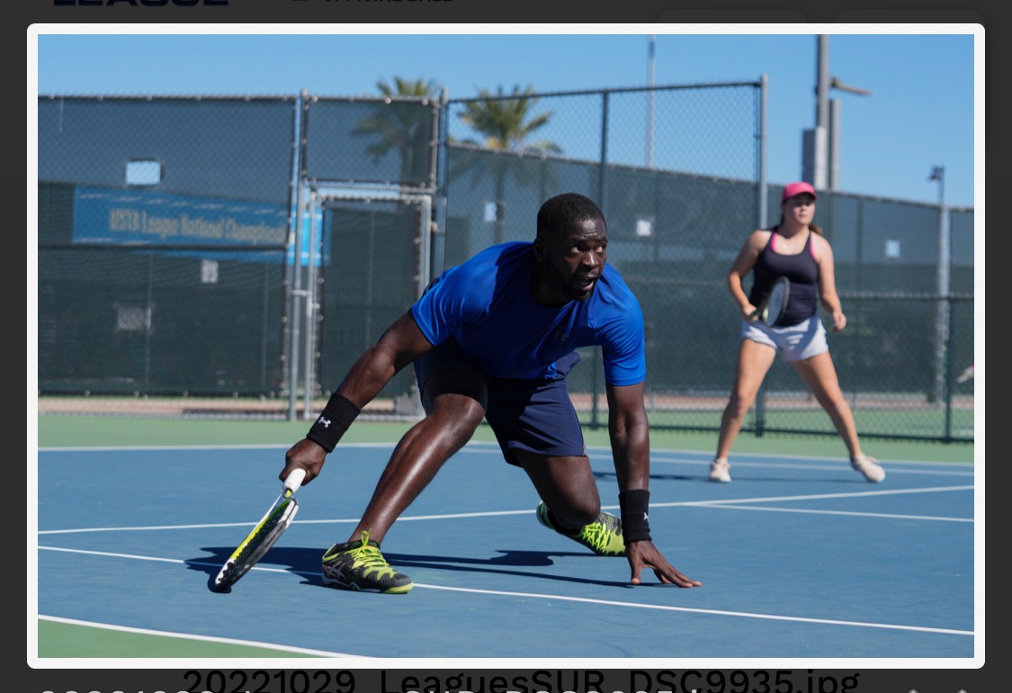 Tennis coaching and training at sectionals tournament